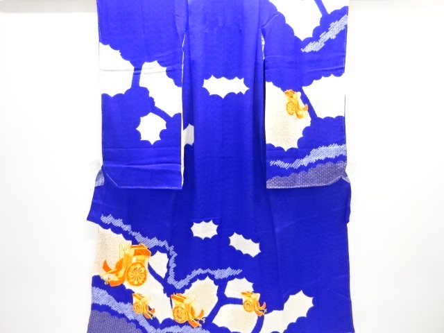 Japanese Kimono / Chirimen Kinsha Silk